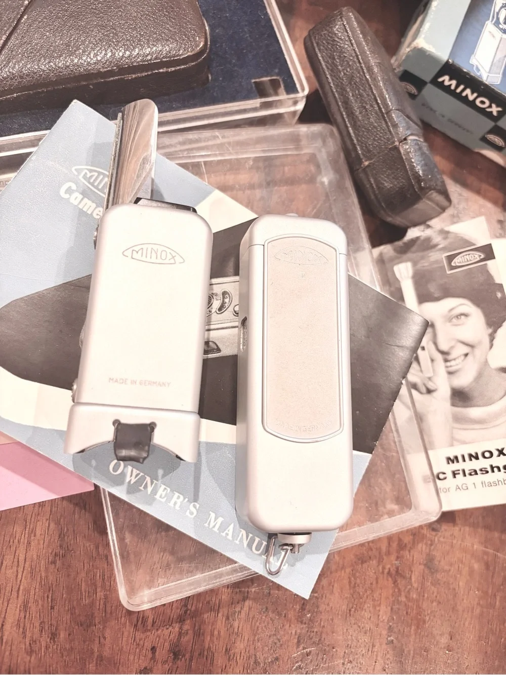 Minox IIIS Spy Subminiature Complan 15/3.5 w/ Flashgun Model A Original w/Manual